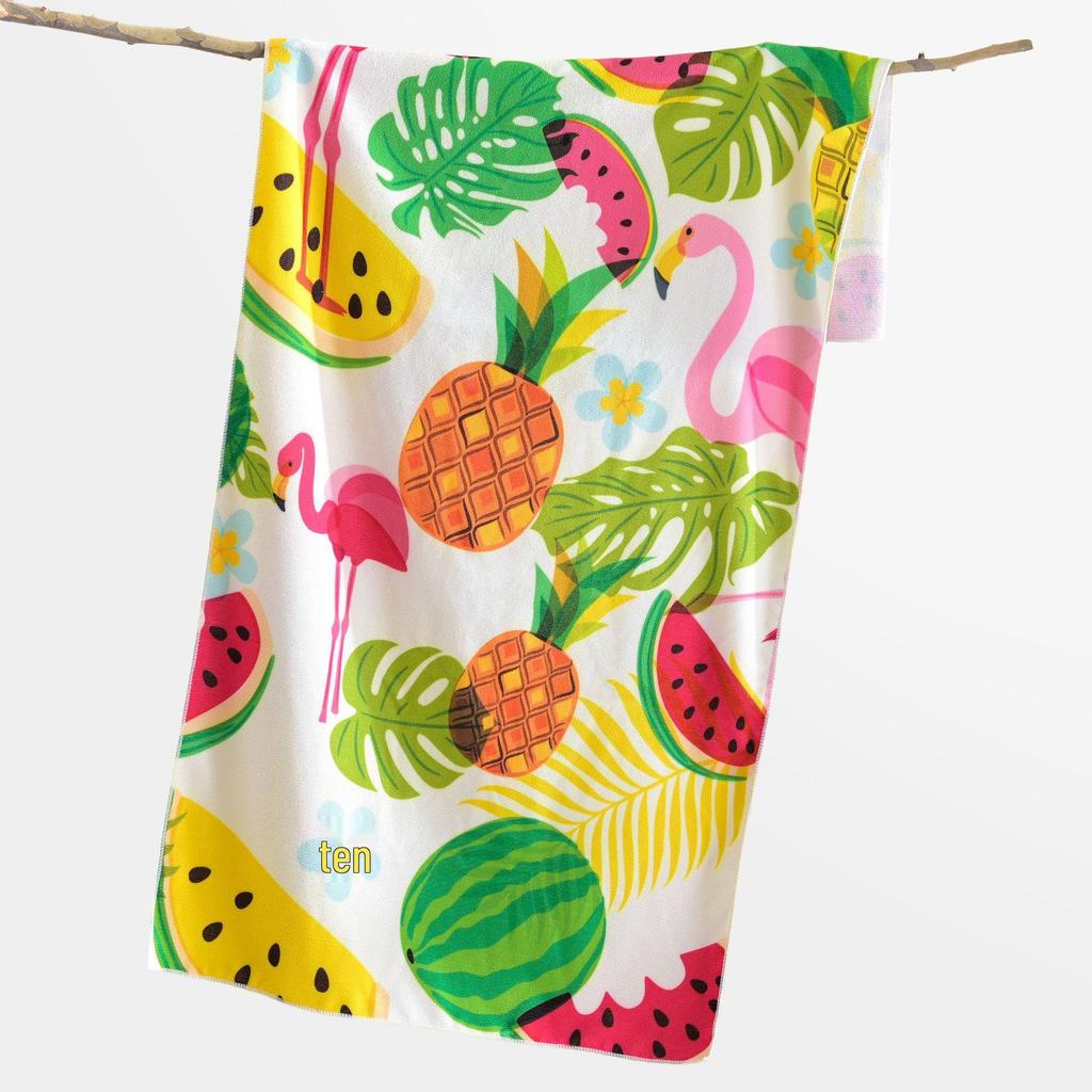 Superfine Fiber Extra-Large Absorbent Beach Towel with Reactive Printing