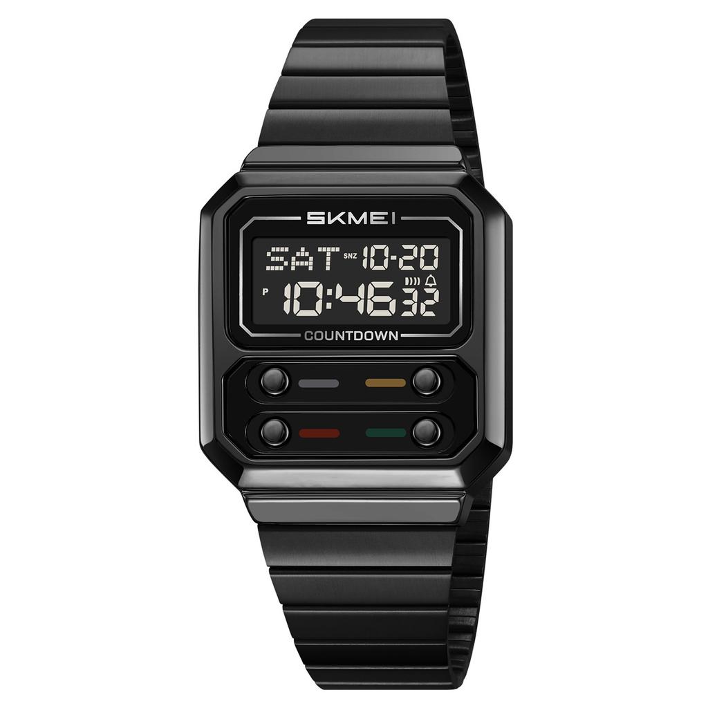 Men's retro business electronic watch multi-function waterproof steel belt electronic watch watch