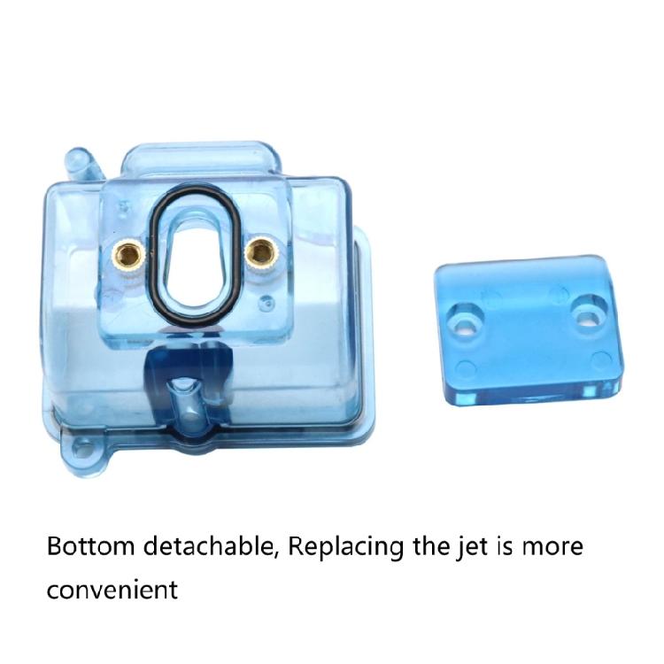 Motorcycle Carburetor Transparent Blue Float Bowl Bottom Cover for PWK21 28 34mm