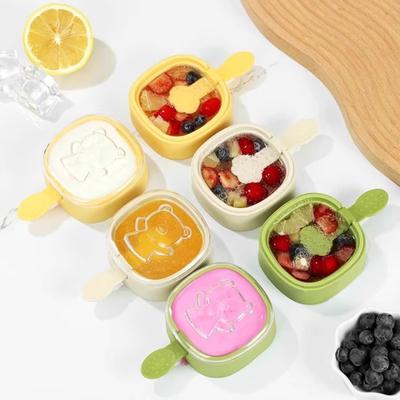 Ice Cream Mold with Lid Reusable Popsicle Mold for DIY Chocolate Dessert Food Grade Ice Tray Summer Party SuppliesAccessory