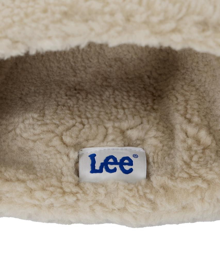 LEE Mustang Leather Beanie Black