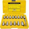 15 PCS Screw Extractor Set with 3/8" Inch Drive, Hex Head Multi-Spline Easy Out Allen Screw Extractor Kit Stripped Bolt Removal Tool for Removing