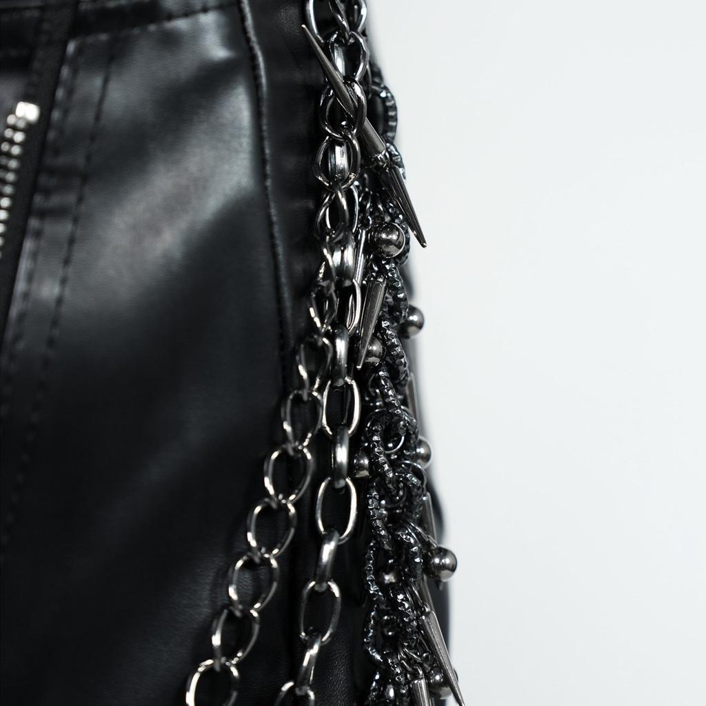Multi-layer Metal Thorns Rivet Gothic Punk Belt Chain Man Woman Vintage Hip Hop Rock Pants Chain Bag Decoration Accessories