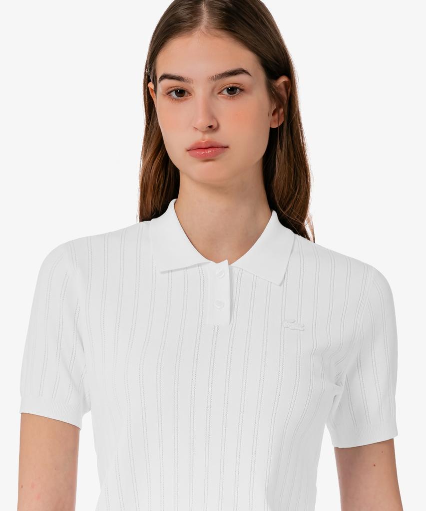 LACOSTE Women'S Golf Scalloped Polo Sweater Af331E-56G 001