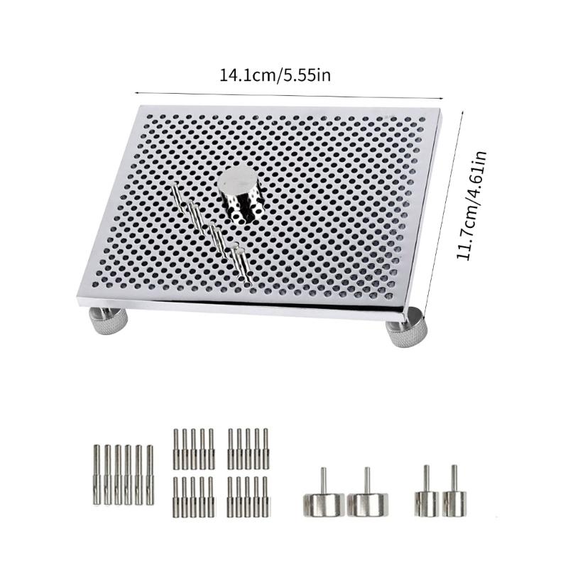 Aluminiumdraht Jig Komplettes Schmuckherstellungswerkzeugset Praktisches Drahtschlingen-Set Drahtbiegebrett für DIY-Schmuck