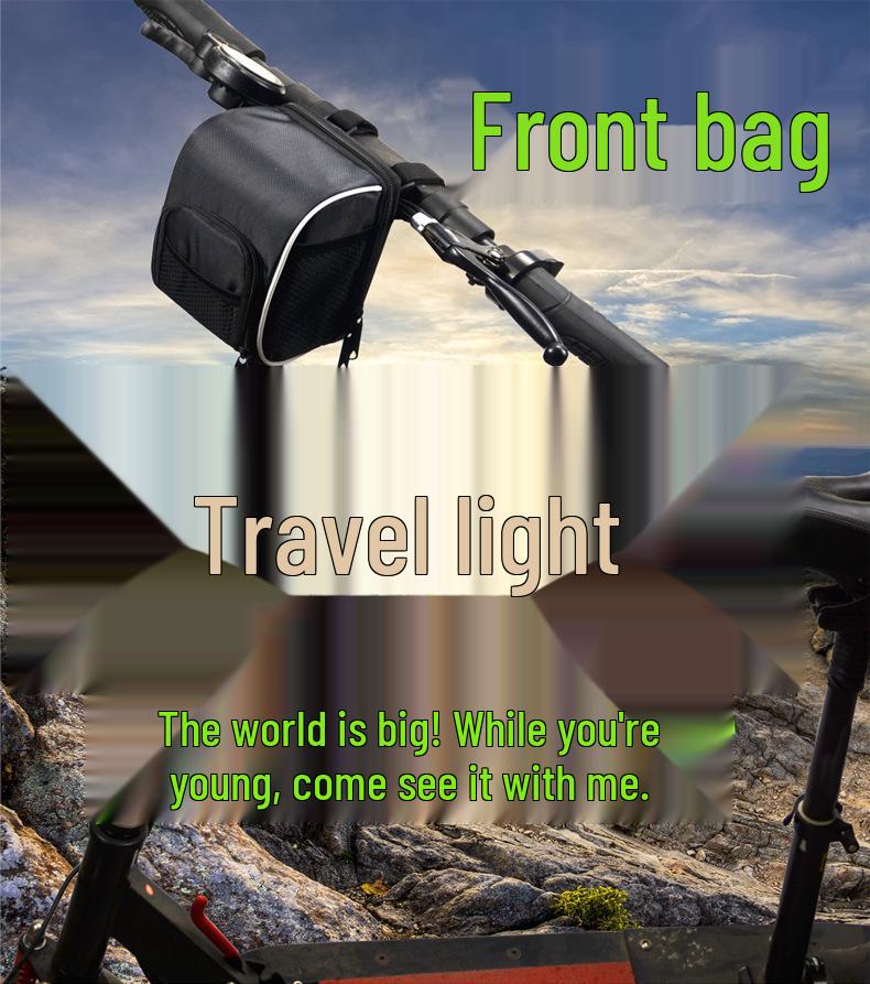 Outdoor Sports Bicycle & Scooter Handlebar Bag - Versatile Front Storage for Mountain and Folding Bikes