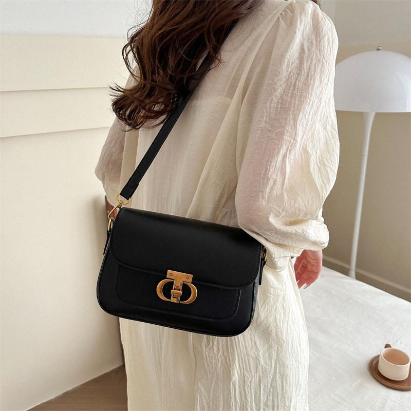 Stylish And Minimalist Korean Small Shoulder Bag For Women Available In Black Blue Purple And Khaki