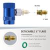 Freon R1234yf Auto Car Quick Coupler Connector Air Conditioning Refrigerant Adjustable AC Manifold Gauge Brass Adapters