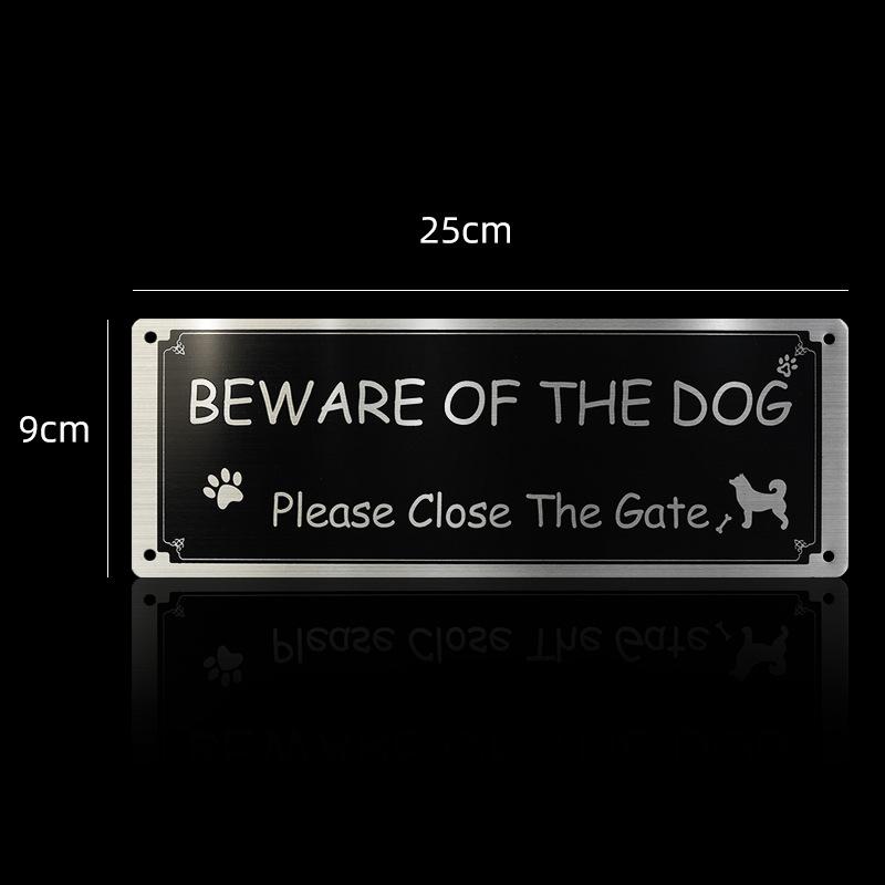 Brushed Aluminum Surveillance Sign Metal Safety Plate Anti-rust Stainless Steel Nameplate Durable Warning Label Outdoor