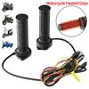 Universal Motorcycle Electric Heating Handle 12V 22mm Hand Heated Grips Adjustable Temperature Motorbike Warmers Hot Handlebar