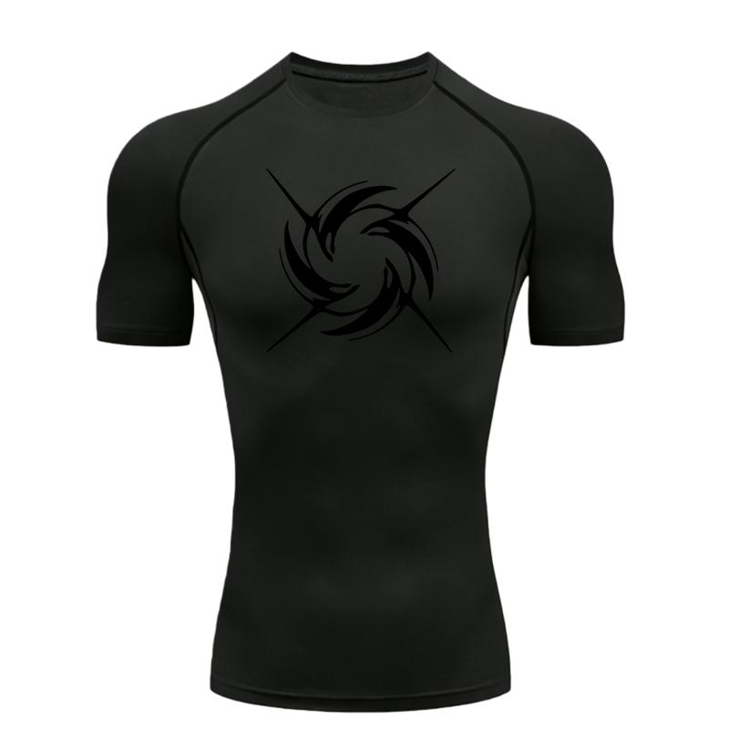 Herren Sport T-Shirt Training Fitness Kompression Laufen T-Shirt Rashgard Oberteile Tee Schnell Trocknend Kurzarm T-Shirt für Männer