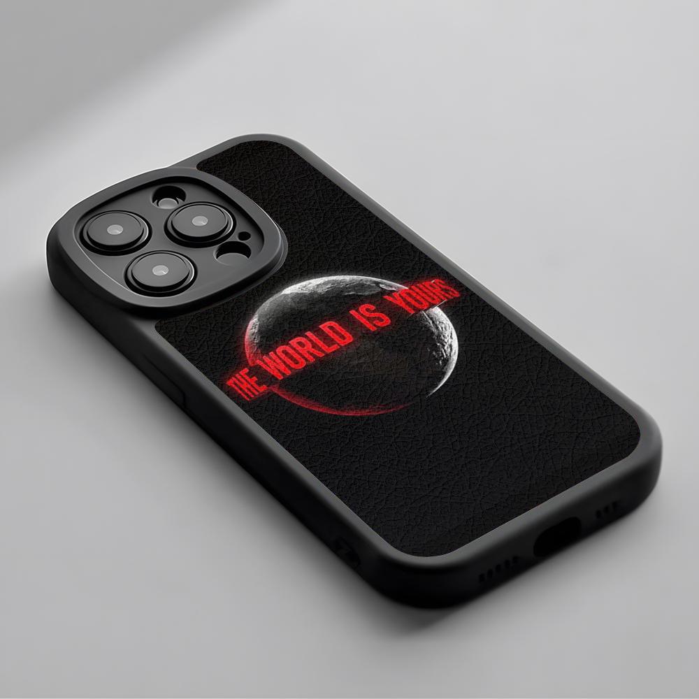 

Tonny montana scarface Classic poster Phone Case For iPhone 16 15 14 13 12 11 Plus Pro Max Lambskin Silicone Cover black iPhone 12