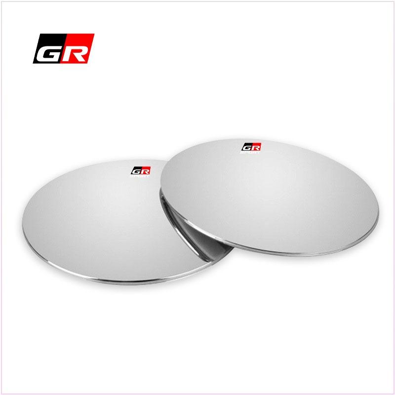 2pcs Wide Angle Car Blind Spot Mirrors Suction Cup 360 Adjustable for Toyota Trd Gr Yaris Hilux Corolla Prius Avensis Emblem Auris Rav4