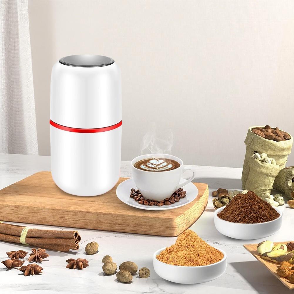 80g Electric Coffee Grinder 200W Powerful Dried Spice Mill Multifunctional Grinder for Coffee Beans Nuts Seeds Grain