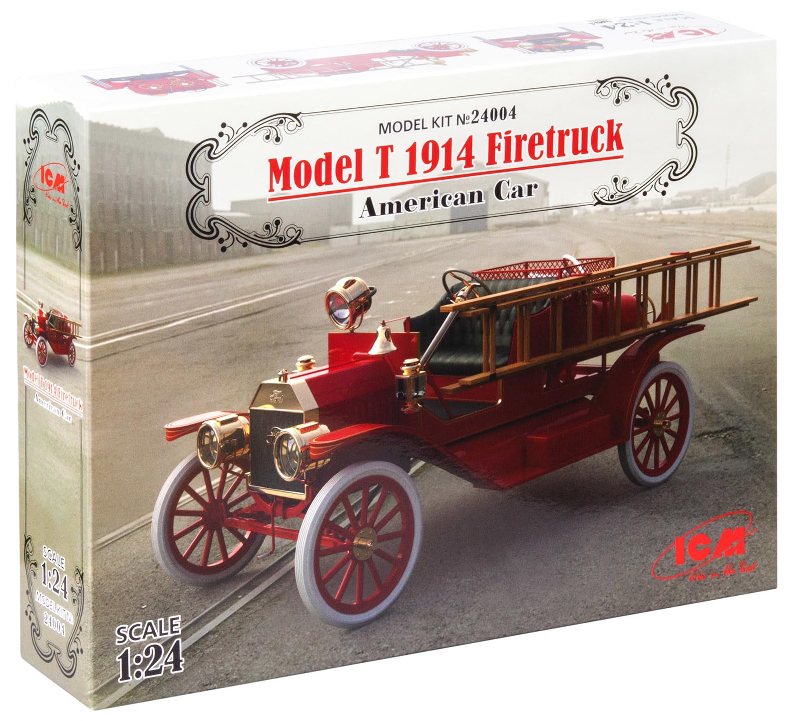 

ICM Model T Ford 1914 Пожарная машина Пластиковая модель 24004 1/24