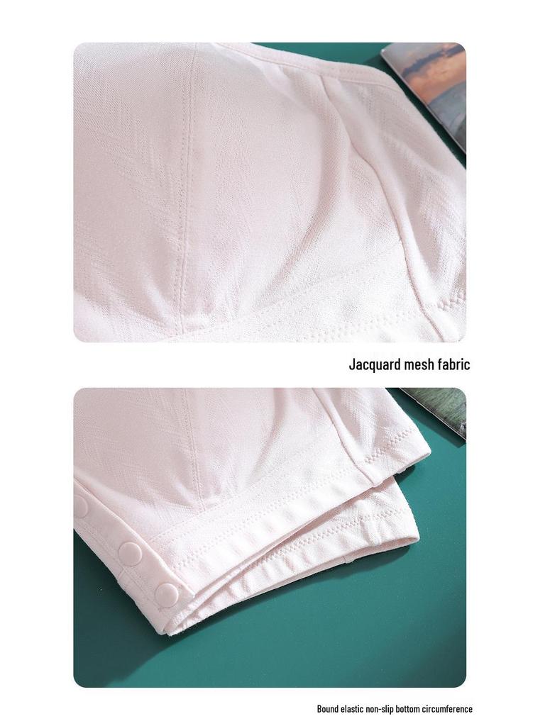 Zhangyan Modal Wire-Free Plus Size Front Closure Bra for Mature Women