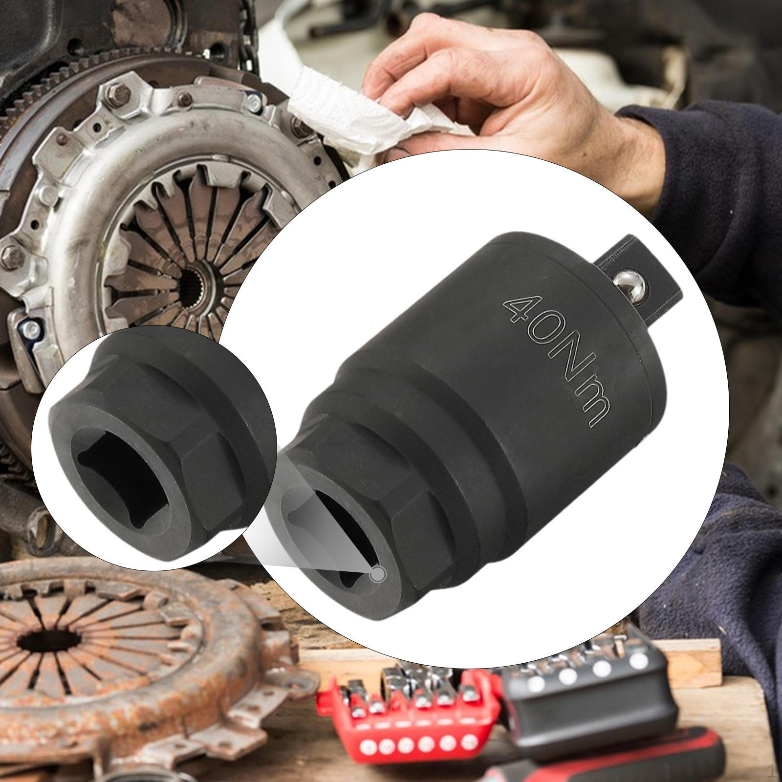 

Adapter Wrench Hand Tool Portable Repairing Sturdy Heavy Duty Engine Tools for Automobile Motorcycle 40NM