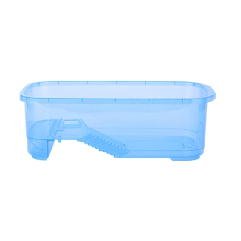 

Turtle Tank Turtle Feeding Box with Basking Platform Multicolors Habitat Breeding Tool Reptiles Multifunctional Area Small Ladder Basin