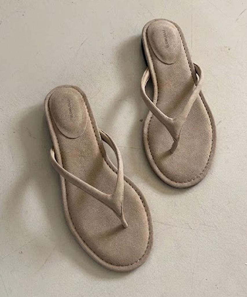 Slowlolli Lome Suede Flip Sandal_4 Colors