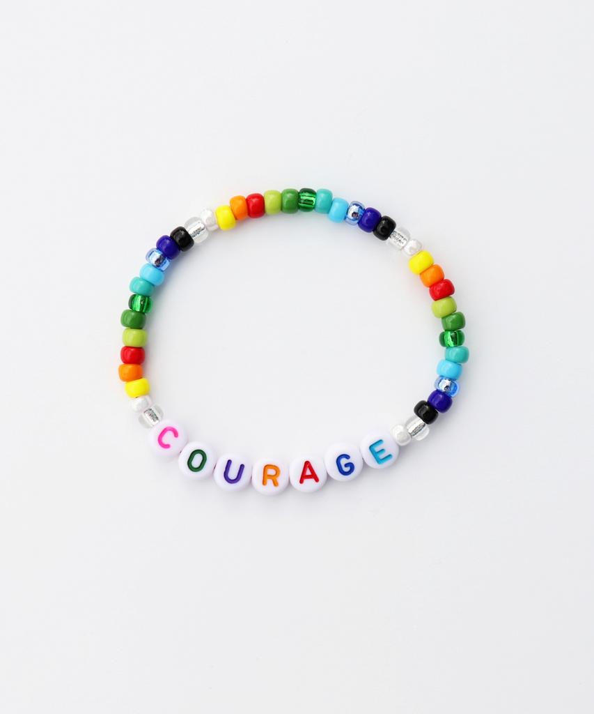 Bonbeau Cool Summer My Initial Beads Bracelet Color Initial Bead Banding Bracelet