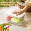 Fruit Storage Containers For Fridge Transparent Fruit Keepers Box Portable Food Storage With Airtight Lids For Picnic Camping