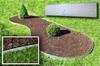 Bordure de Jardin en métal Alu/Zinc - ICH-ZAPFE.DE - 18,5 cm x 120 cm - Galvanisé - Flexible et facile à monter