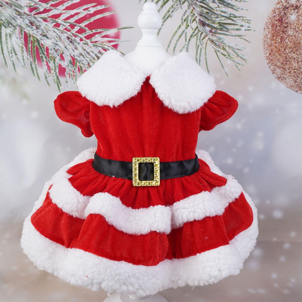 Dogs Dress Pet Autumn Camping Walking Dress Pet Dress Dogs Christmas Skirt Cats Dress Dogs Clothes for Small Dogs Girl