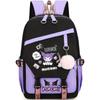 Witch Hunting Squad Korean Print High School Student Campus Backpack Outdoor Purple Backpack