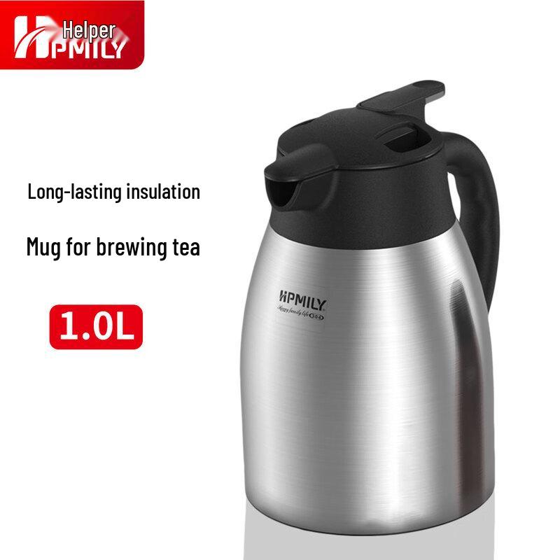 HPMILY 304 Stainless Steel Insulated Tea Steeper Pot