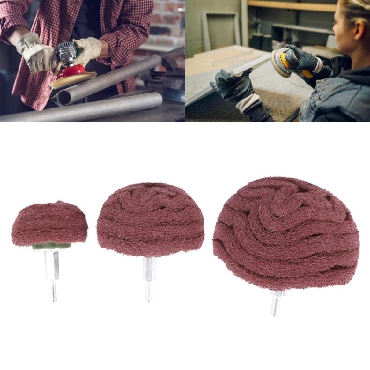 Practical Double Texture Scouring Head Heat Resistant Nylon Fiber Abrasive Balls Polishing Wheel for Craftsmanship