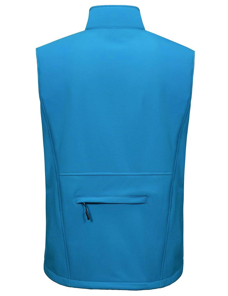 Little Donkey Andy Men's Golf Vest, Fleece-Lined, Windproof, Winter Wear, Blue, Size 2XL