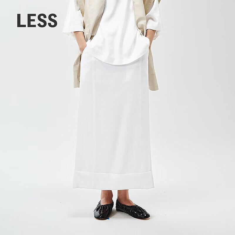 LESS 2025 Spring Long H-Line Skirt S