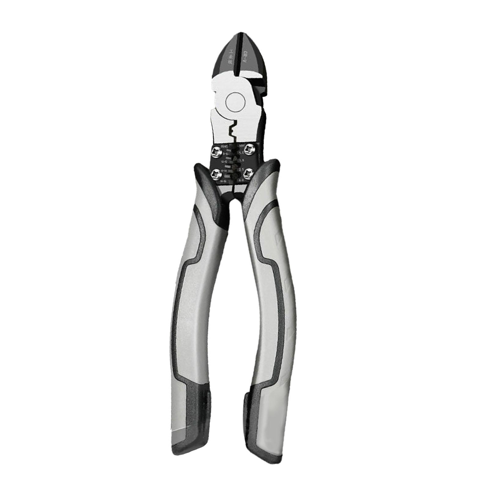 

Multifunctional Wire Stripper Hand Tool Crimper Electrician Wire Plier Cutter for Winding Screwing Wire Cutting Crimping