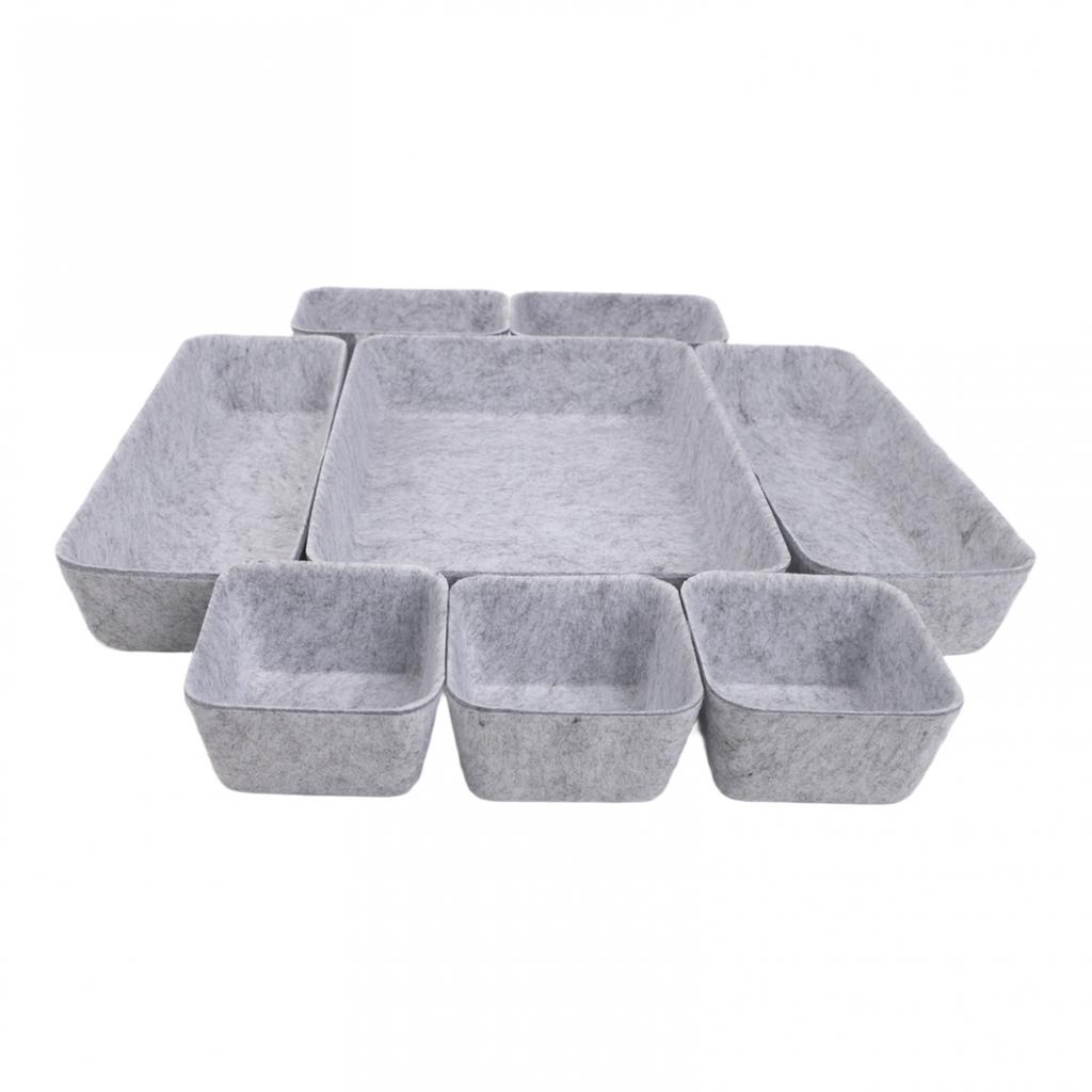 Cosmetics Organizer Felt Storage Box Efficient Organization