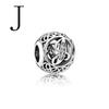 2022 New Openwork A -Z Letter Charm Diy Fine Beads Fit Original Fashion Charms Silver 925 Bracelet Jewelry For Women Men D009