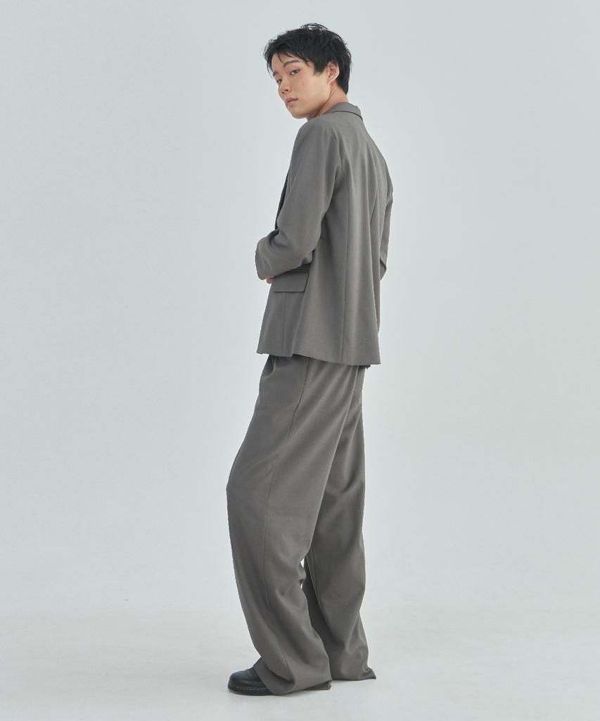 Ladeuedisyeon Wool Blended Wide Slacks_Khaki Gray