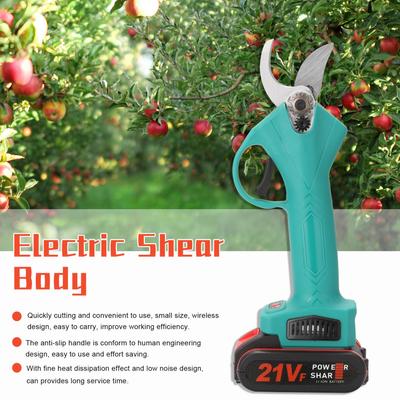Tesoura de poda elétrica sem fio 21V Tesoura de poda eficiente para árvores frutíferas bonsai cortador de galhos