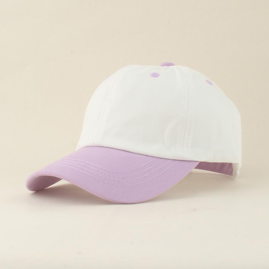 2026 Kids' Cotton Color Block Baseball Cap, Retro Sun Protection Duckbill Hat for Boys & Girls, Ages 3-8