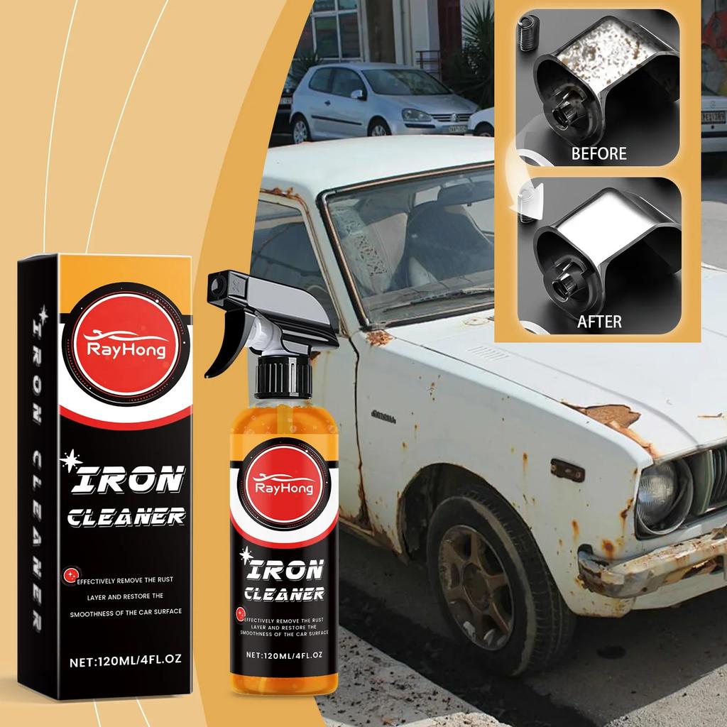 120ml Heavy Duty Rust Remover Spray - Auto Metal Parts Cleaner, Corrosion Protection & Degreaser For Car Motorcycle Truck