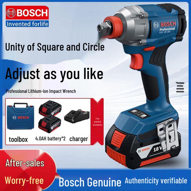 Bosch GDX 18V-285 Cordless Impact Wrench & Screwdriver CN plug (adapter included)