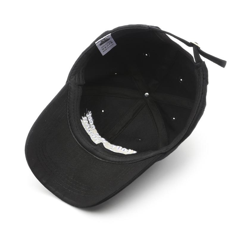   Men Retro Embroidered Baseball Cap Adjustable Casual Cotton Sun Protection Hats Unisex Women Solid Color Visor Spring Hats