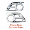 Auto-Upgrade ABS-Kunststoff Chrom-Zubehör Verchromte Nebelscheinwerfer-Abdeckung Zierleiste Klebe-Stil Für Toyota Hilux Vigo 2012 2013 2014 2015