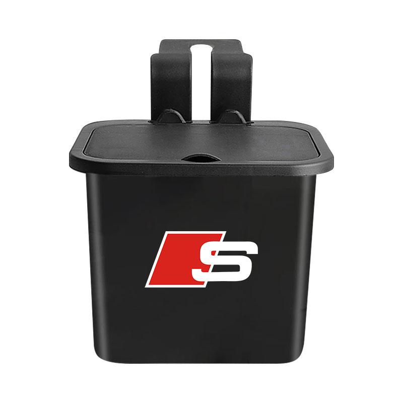 1Pcs Car Hanging Trash Bin Seat Back Storage Box Phone Holder Hook For Audi C7 C6 C5 B5 B6 B7 B8 B9 D3 Q3 Q5 Q7 TT A1 A3 A4 A5 A6 A7