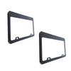2Pcs Car License Plate Frames Carbon Fiber License Plate Frame Rustproof Universal for Automobiles