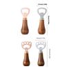 Y3NA 4pcs Stainless Steel Vertical Beer Bottles Openers with Handle Drink Lid Remover for Home Use Kitchen Accessories