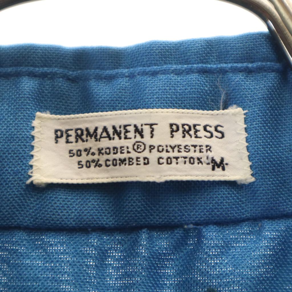 PERMANENT PRESS 80s Vintage Long Sleeve Button Down Shirt M Blue Men's Used
