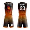 Sublimation Custom Adults Basketball Uniform Personalized 100% Polyester Breathabale Basketball Jersey Sportswear Shirt for Men