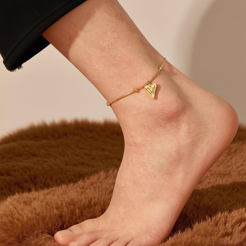 2025 Women's Titanium Steel Anklet – Light Luxury, 18K Gold-Plated, Fade-Resistant