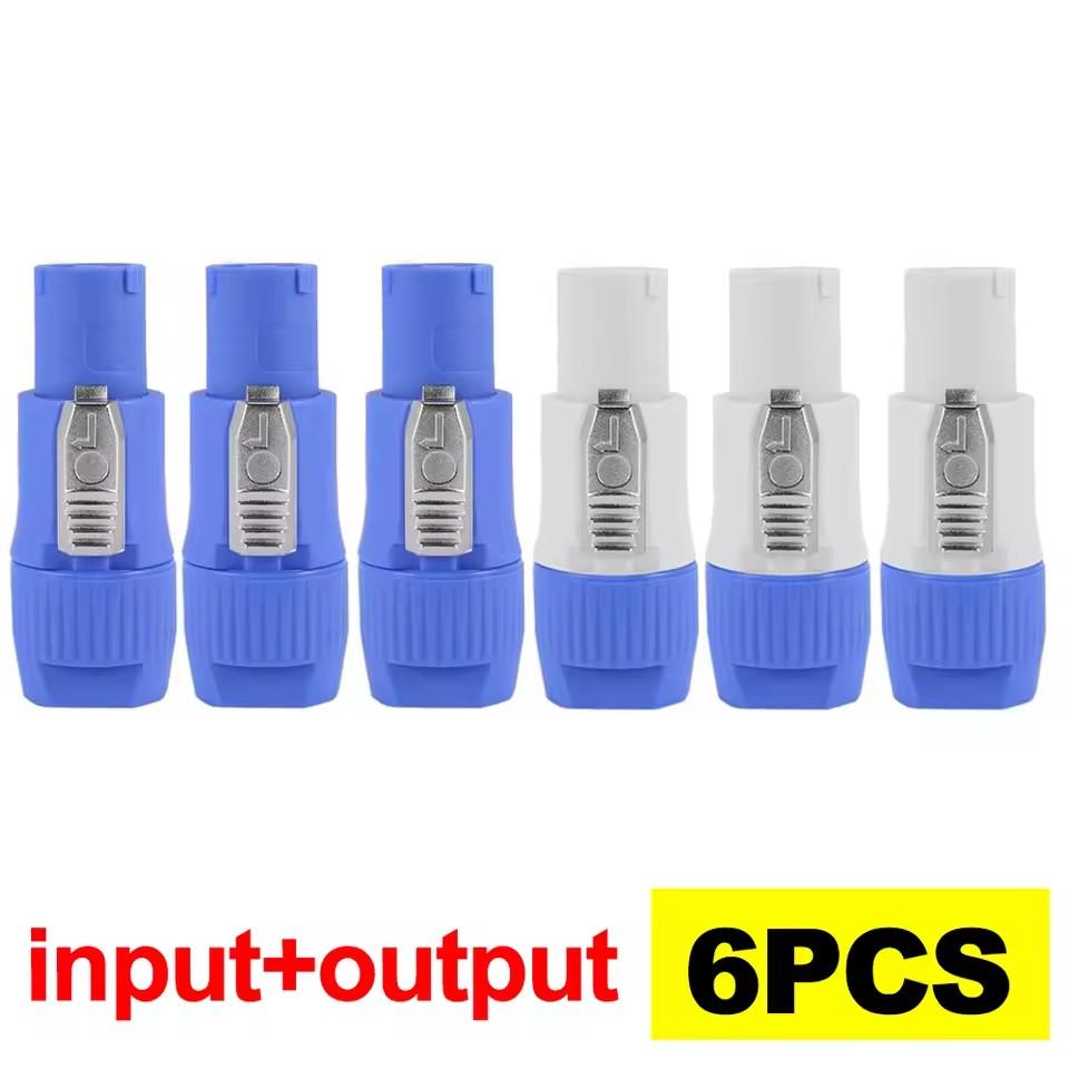 6/1PCS NAC3FCA NAC3MPA Male Plug 20A Power Plug Power Socket Adapter 3Pin Powercon XLR Connector for Stage Light LED Screen