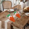 6pcs Easter Carrot Utensils Pouches Ideal For Adding Fun To Holiday Gatherings And Enhancing Dining Experience